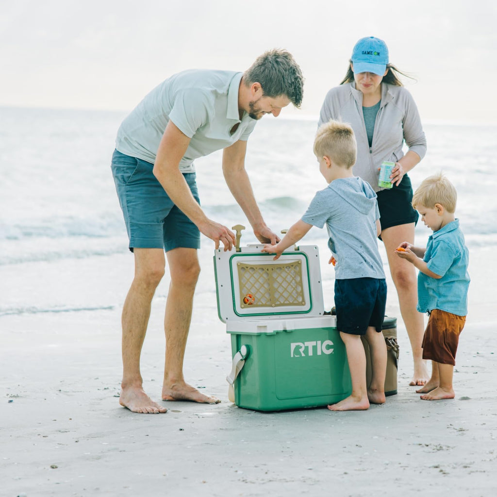 RTIC Ultra-Light Hard Cooler Insulated Portable Ice Chest Box for Drink, Beverage, Beach, Camping, Picnic, Fishing, Boat, Barbecue, 30% Lighter Than Rotomolded Coolers
