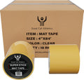 Great Call Athletics | 1 Case of 18 Rolls | Professional Super Stick Wrestling Mat Tape | 4' x 84' | Wrestling Gymnastics MMA Floor Clear Reusable