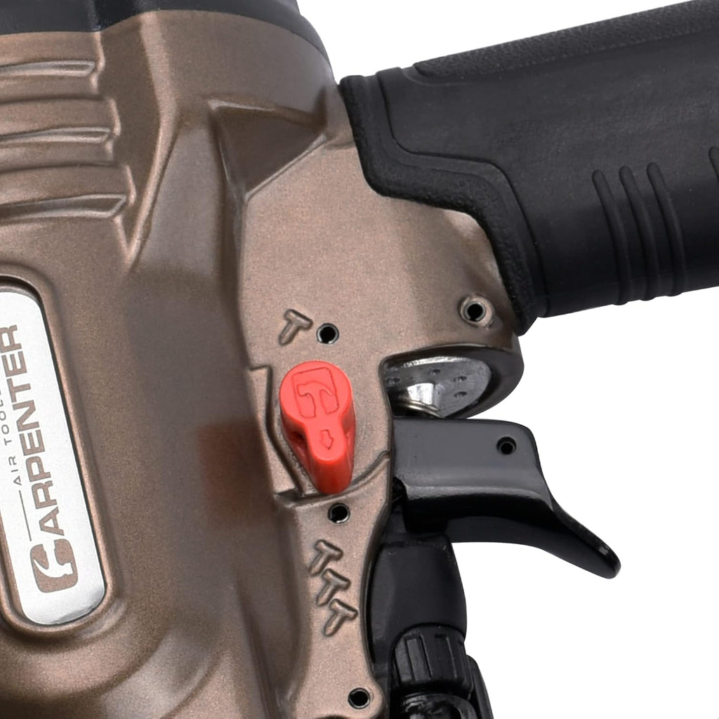 CCN65Z 0 Degree 1-1/2″ to 2-1/2″ Pneumatic Coil Siding Nailer with Tool-less Depth Adjustment, Drives plastic collated nails.