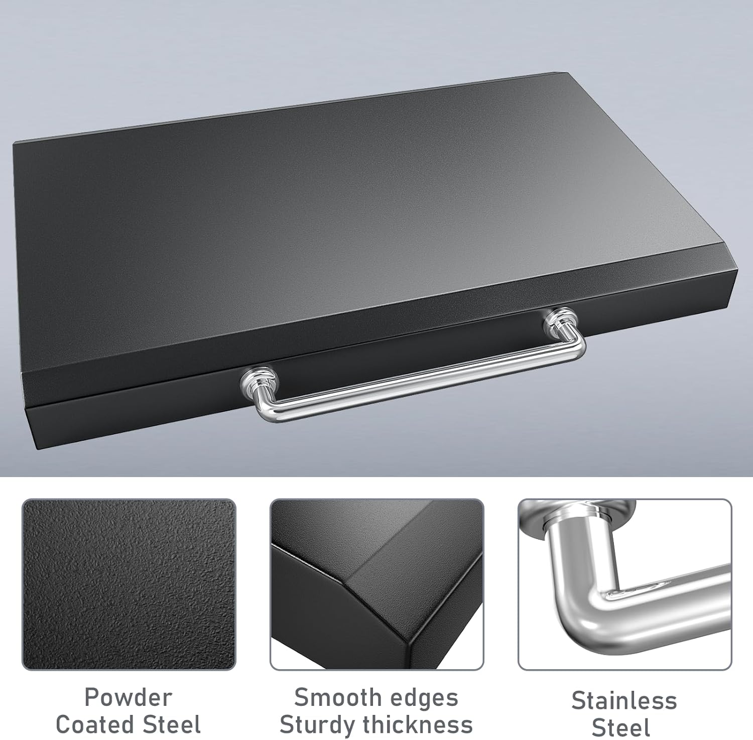 Hinged Lid for Blackstone Griddle 36 inch Griddle, Griddle Grill Hard Cover for Blackstone 1554 1836 1825 1866 2149 1984 2151 1863 2122, Flat Top Lid for Blackstone 36' Lids