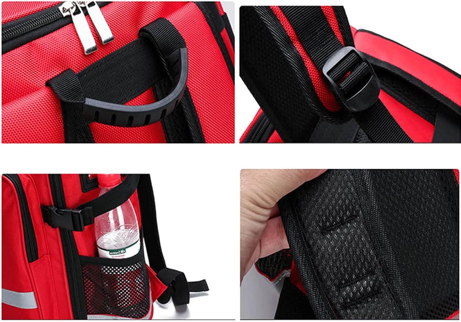 Large Haversack Bag First Aid Kit, Responder, Medical Supplies Empty, Compact Emergency Survival Trauma Medicine Storage Case