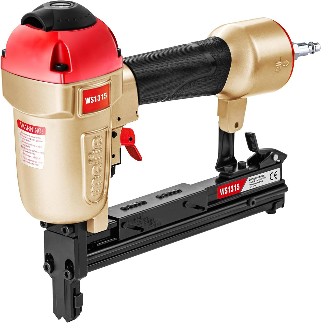 meite Corrugated Fastener Tool, 1/2-inch Crown Micro Corrugated Stapler, Accepts 1/4-inch to 5/8-inch Leg Lengths Corrugated Fasteners (Model WS1315)