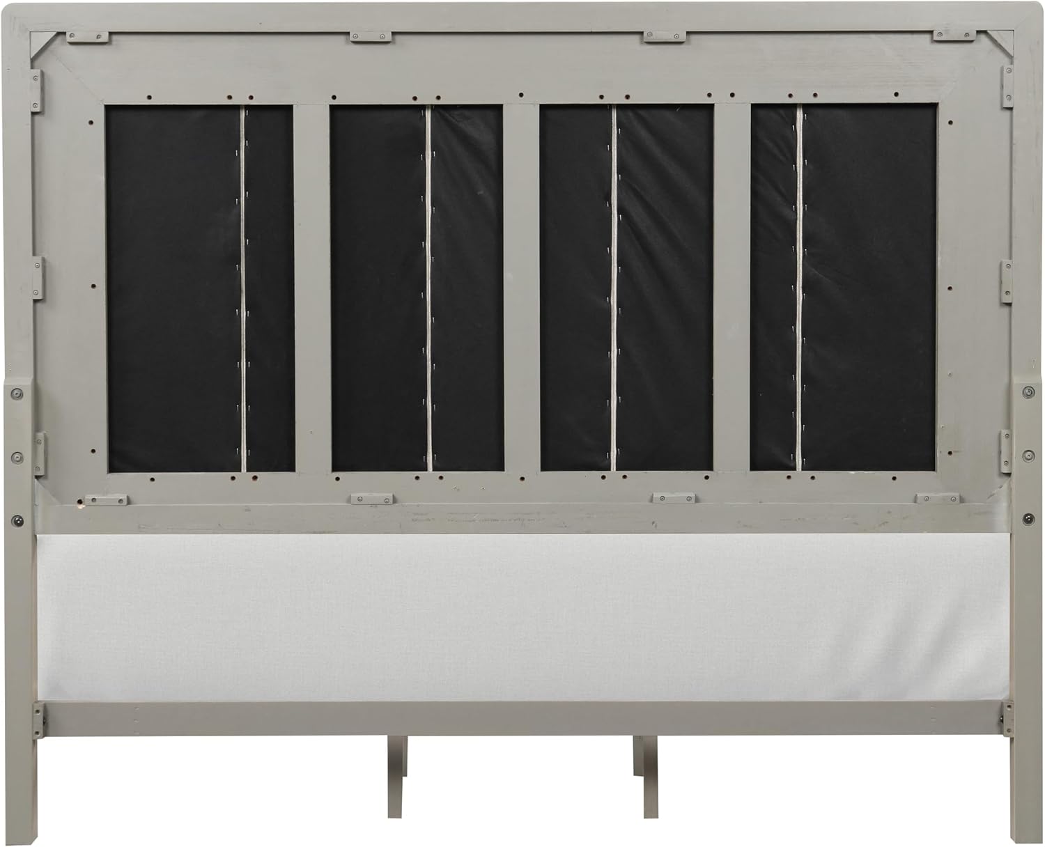 Furniture of America Veralyn Modern Solid Wood 5-Piece Bedroom Set with Channel Padded Headboard, Black Metal Handle, Felt-Lined Top Drawer, Angled Bracketed Feet, Box Spring Needed, King, Oak
