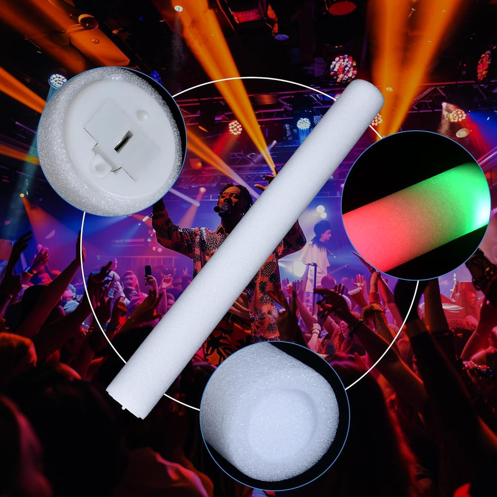 216-Pack Foam Sticks Bulk – Our Premium LED Foam Light Up Sticks Are Perfect as Wedding Glow Sticks for Reception, Parties, and Club Events! Ideal as Light-Up Party Favors, Reception Supplies.