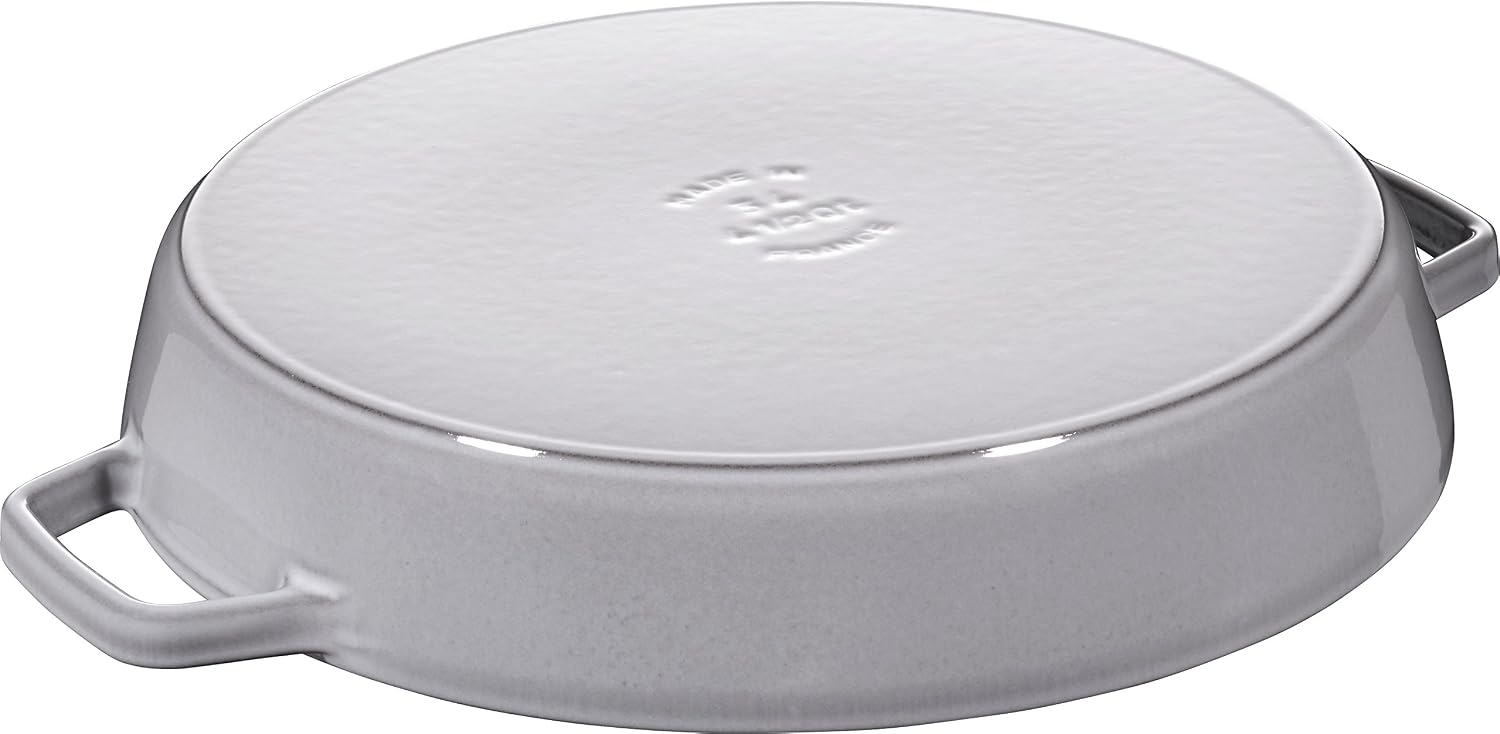 STAUB Cast Iron Frying Pan, Grey, 34 cm
