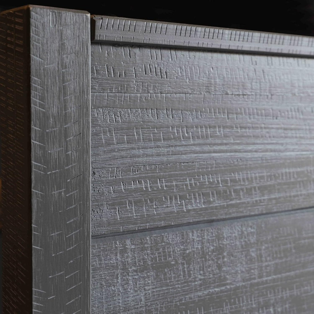 Grain Wood Furniture Montauk Solid Wood Bed, Queen Size, Rustic Grey
