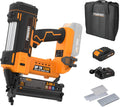 Freeman PE20V31618G 20 Volt Cordless 3-in-1 16 and 18 Gauge Nailer/Stapler Kit with Lithium Ion Battery, Charger, Bag, and Fasteners (600 Count) – 1300 Shots Per Charge