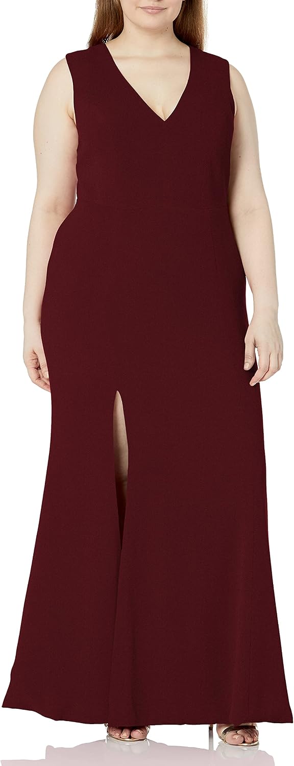 Iris Spaghetti Strap Plunging Long Dress