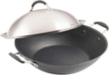 Circulon A1 Series w/ScratchDefense Nonstick Induction Wok with Lid, 14-Inch, Wok Pan with Lid, Graphite