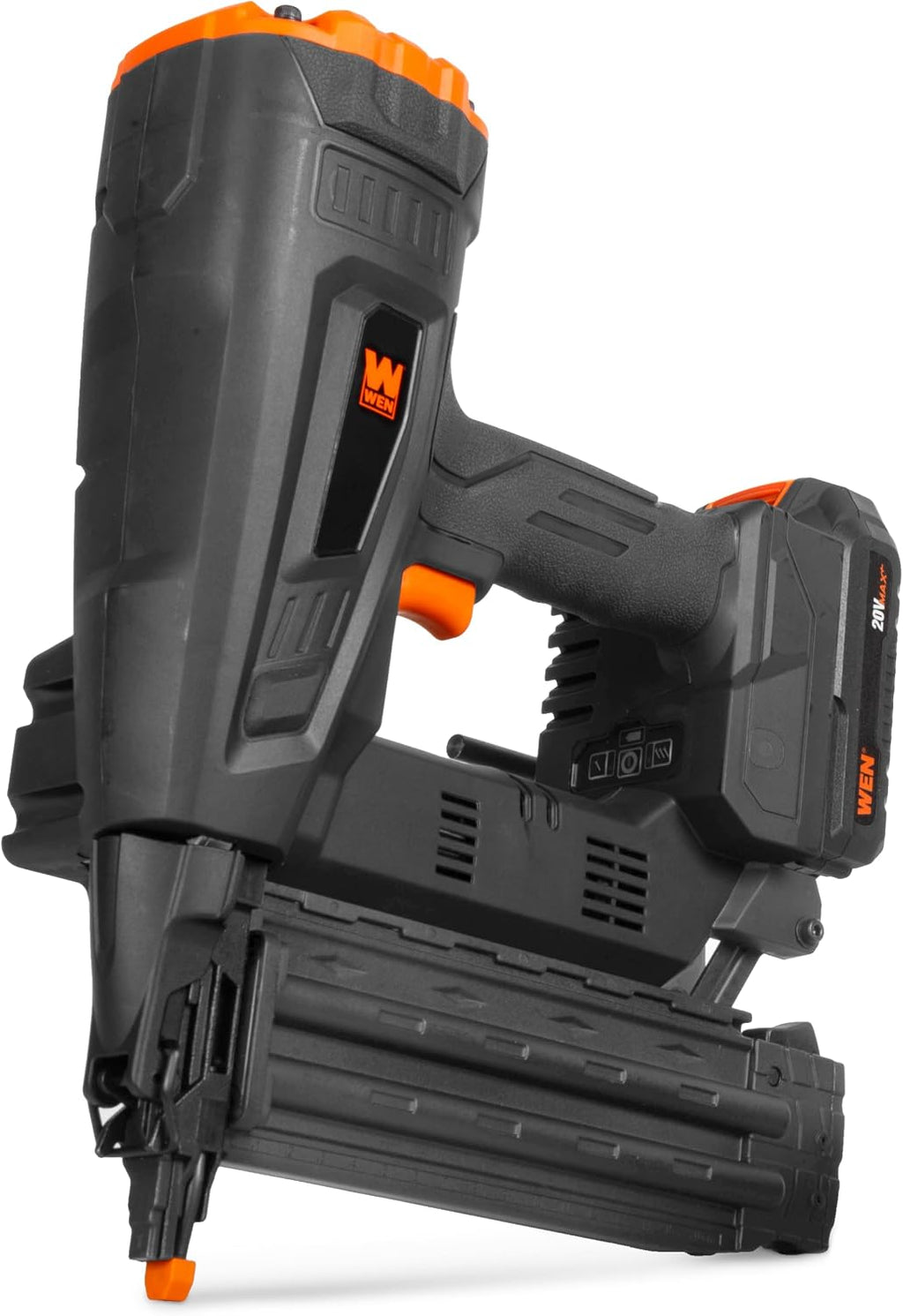 WEN 20V Max Cordless Brushless 18-Gauge Brad Nailer (Tool Only – Battery Not Included) (20518BT)