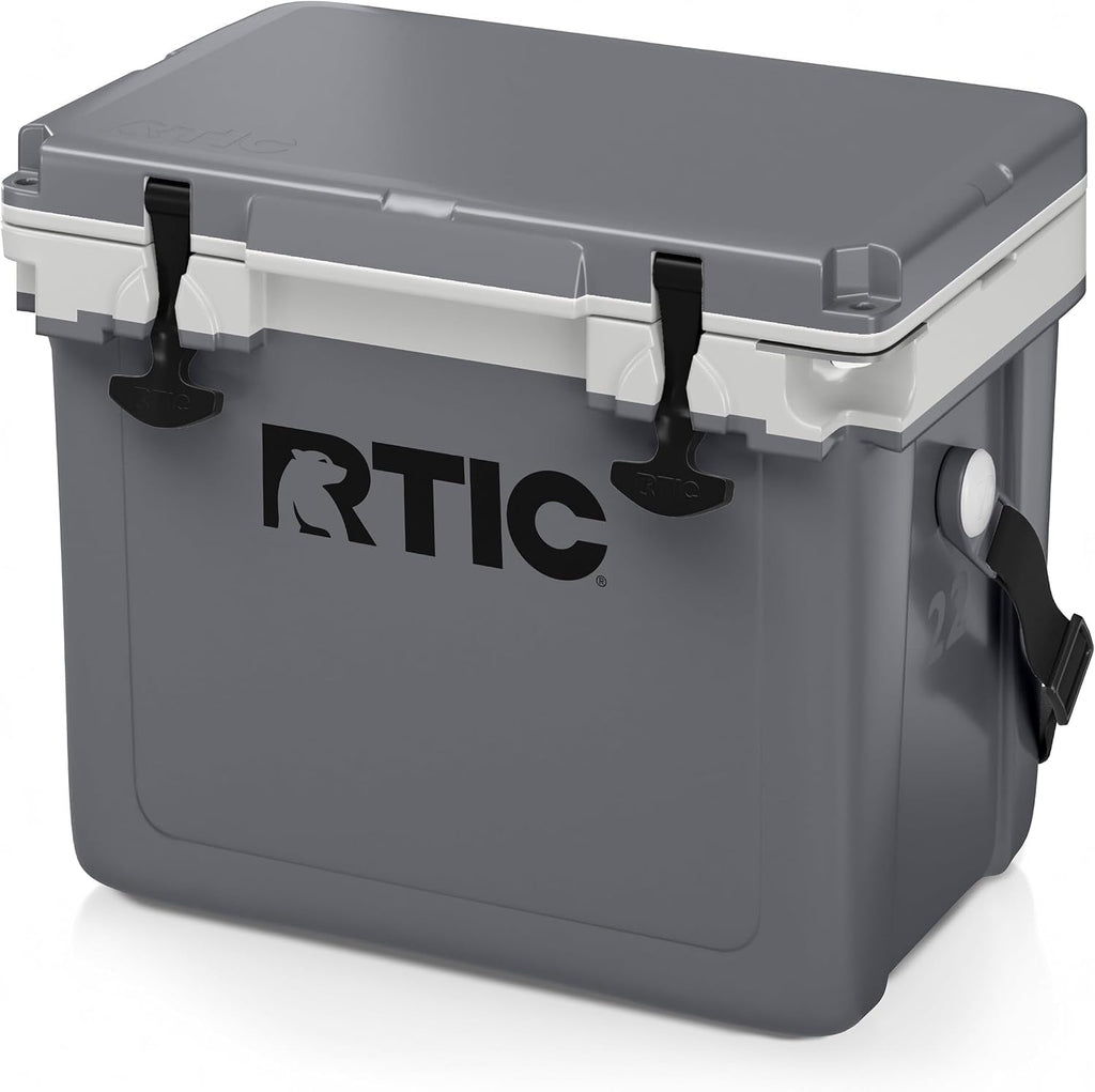 RTIC Ultra-Light Hard Cooler Insulated Portable Ice Chest Box for Drink, Beverage, Beach, Camping, Picnic, Fishing, Boat, Barbecue, 30% Lighter Than Rotomolded Coolers