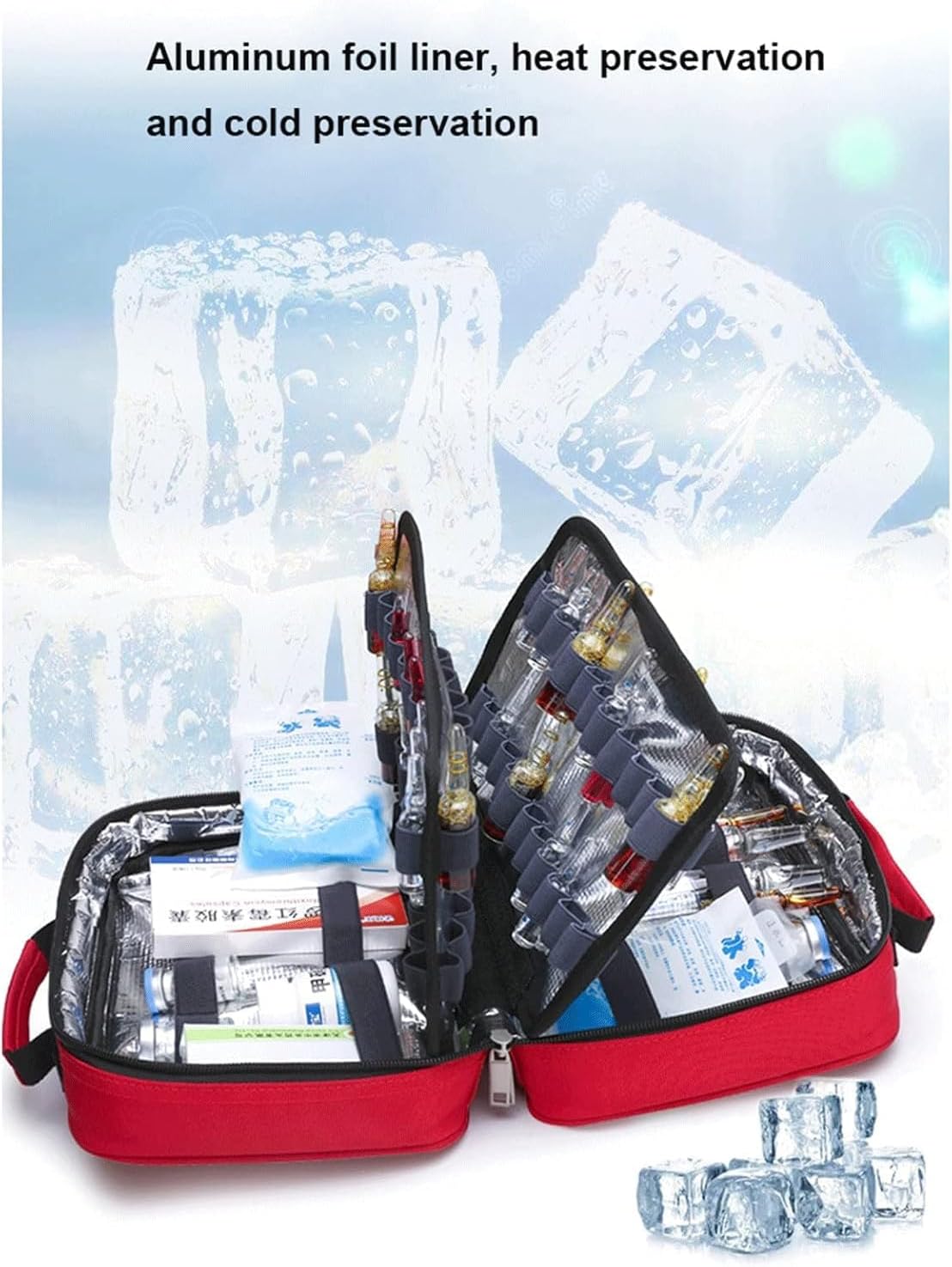 Medical Trauma Bag Empty Portable First Aid Kits Bag Insulation And Refrigeration Emergency Storage Bag Bag Only