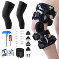 OA Unloader Knee Brace with Sleeves and Anti-Strap for Osteoarthritis, Load Rheumatoid Arthritis, Bone on Bone Offloader, Cartilage Repair, Degeneration, Lateral knee Brace Lattice Black L