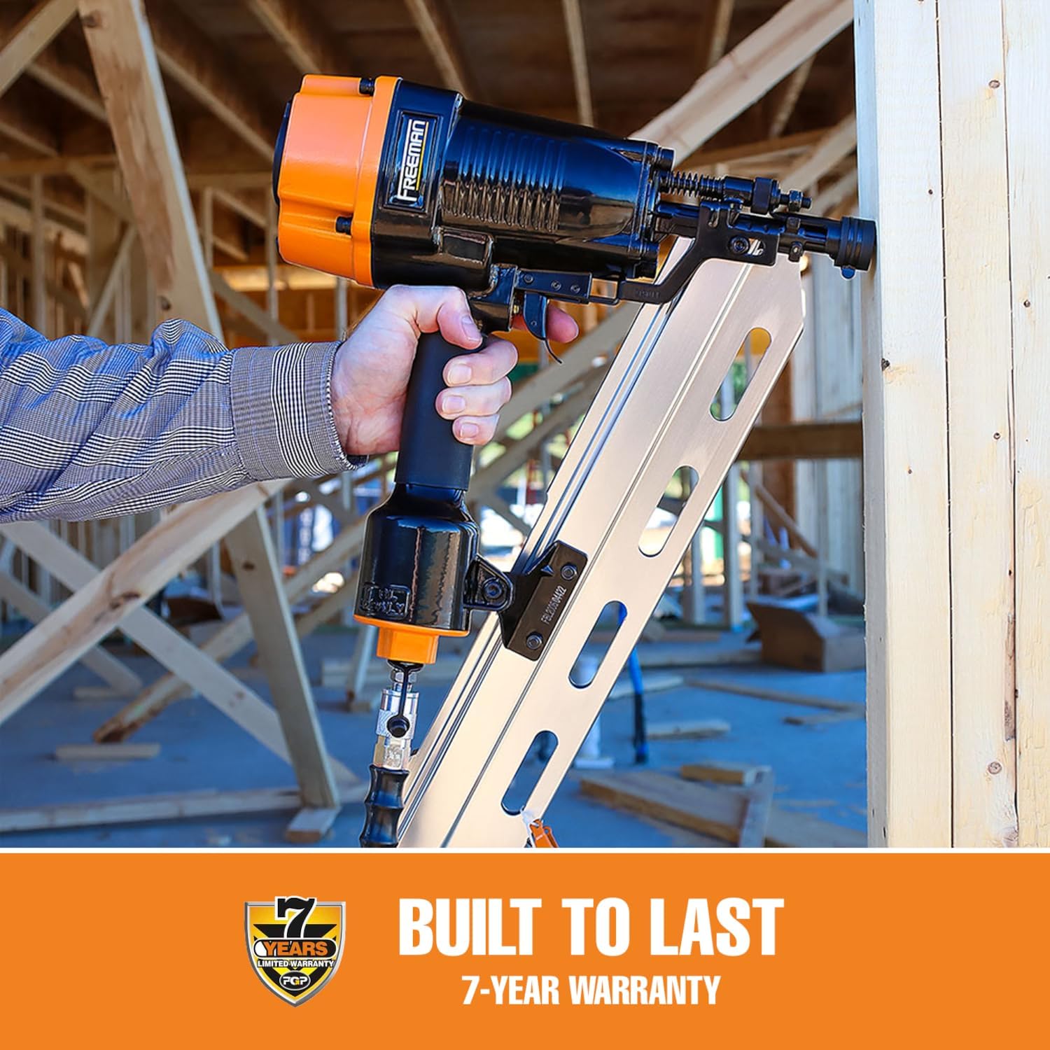 Freeman PFR2190 Pneumatic 21 Degree 3-1/2' Framing Nailer with Case