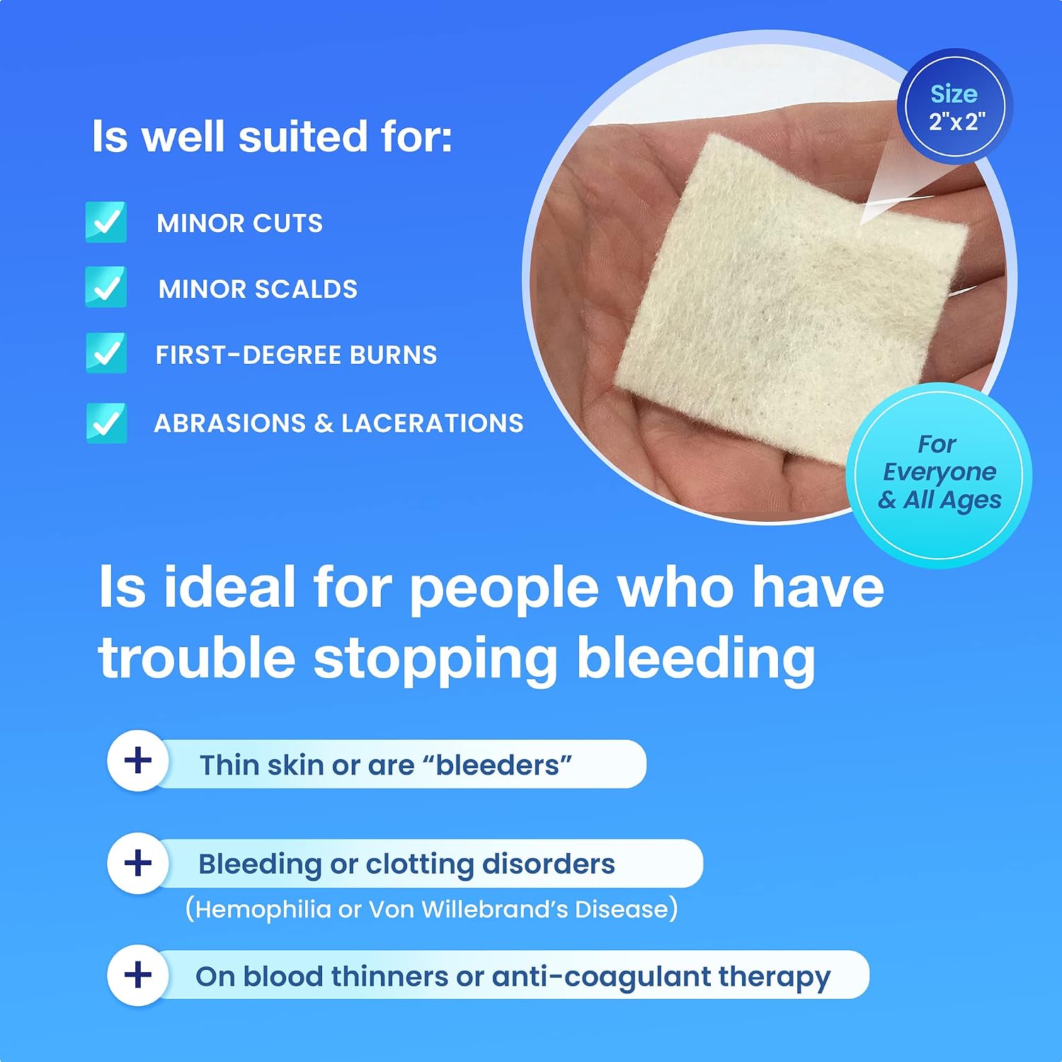 Bulk AllaQuix Quick Pack Stop Bleeding Gauze – Wholesale Case (10 × 20-Pack Quick Pack Boxes = 200 Sterile 2'x2' Chitosan Pads) – Multi-Station Refill for Facility Safety & Distributors
