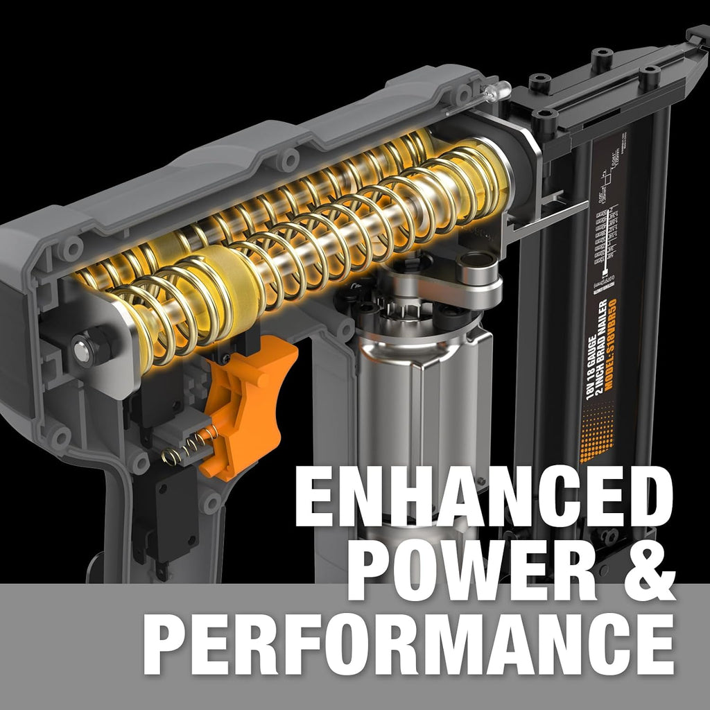 NuMax 18V Cordless 3-in-1 Nail Gun Kit – 2' 16 & 18 Gauge Finish Nailer, Brad Nailer, and Narrow Crown Staple Gun – Includes Battery, Charger & Fasteners – S18V31618G
