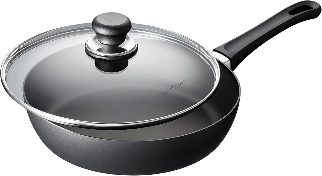Scanpan Classic 2.75 quarts (10 1/4 inch) Nonstick Saute Pan with Lid – Compatible with Gas and Electric Stovetops, Metal Utensil Safe, Oven Safe to 500°F, Dishwasher Safe