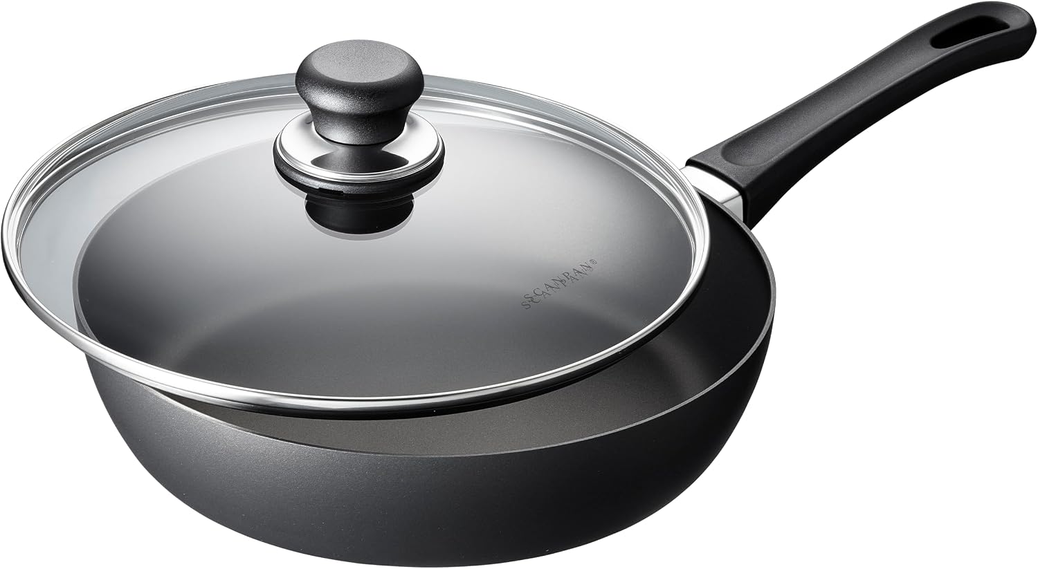 Scanpan Classic 2.75 quarts (10 1/4 inch) Nonstick Saute Pan with Lid – Compatible with Gas and Electric Stovetops, Metal Utensil Safe, Oven Safe to 500°F, Dishwasher Safe