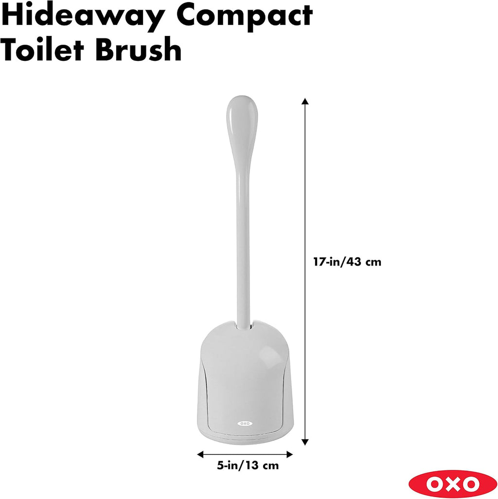 OXO Good Grips Compact Toilet Brush & Canister - Gray (Pack of 6)