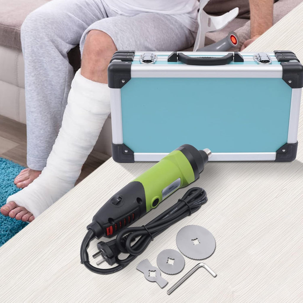 Electric Medical Plaster Cutter 110V 12500rpm/min High Adjustable Speed Plaster Saw Cast Cutter with Multiple Saw Blades Plaster Bandages Saws for Orthopedic Sports Medicine