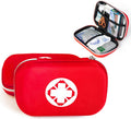 Portable First Aid Kit Bag, Mini Medicine Storage Bag Compact Emergency Bag Case for Workplace Home Outdoors Hiking Camping Cars Holidays (44pcs)
