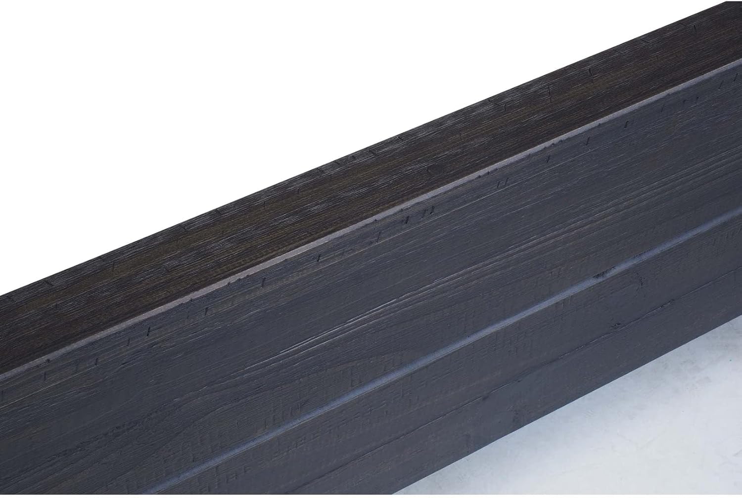 Grain Wood Furniture Montauk Solid Wood Bed, King Size, Farmhouse Black