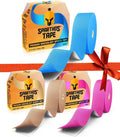 Sparthos Tape Color Bundle: Electric Blue + Desert Beige + Wild Pink [Uncut 115 ft. Roll]