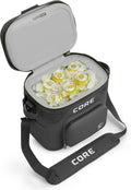 CORE Magnetic Leak Proof Soft Cooler with Waterproof Zipper | Insulated Bag Portable Ice Chest Box | Best Soft Cooler for Food & Beverages for Tailgating, Car Camping, Travel, and Family Beach Picnics