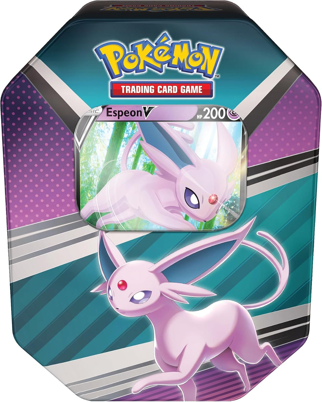 Pokémon TCG: V Heroes Tin Espeon (1 Foil Card & 4 Booster Packs),Single,Multicolor