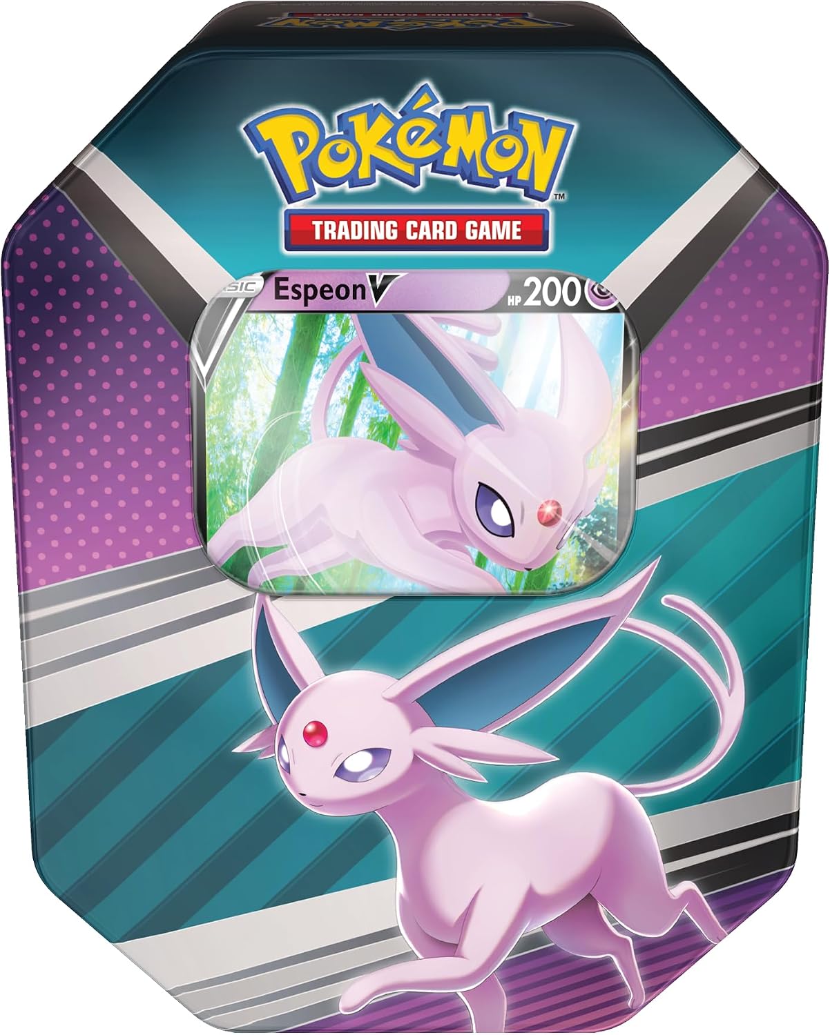 Pokémon TCG: V Heroes Tin Espeon (1 Foil Card & 4 Booster Packs),Single,Multicolor