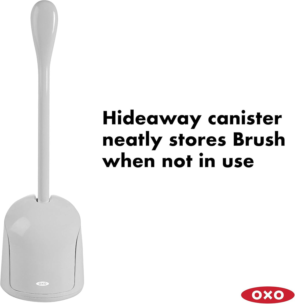 OXO Good Grips Compact Toilet Brush & Canister - Gray (Pack of 6)