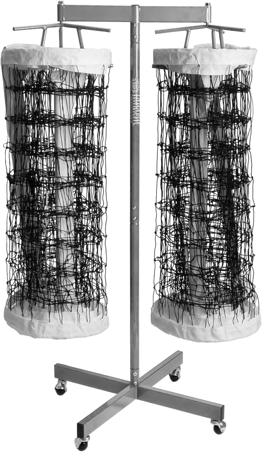 Tandem Sport Volleyball Double Net Storage Rack - Holds 2 Standard Nets - Volleyball Equipment Storage - Volleyball Net Rack