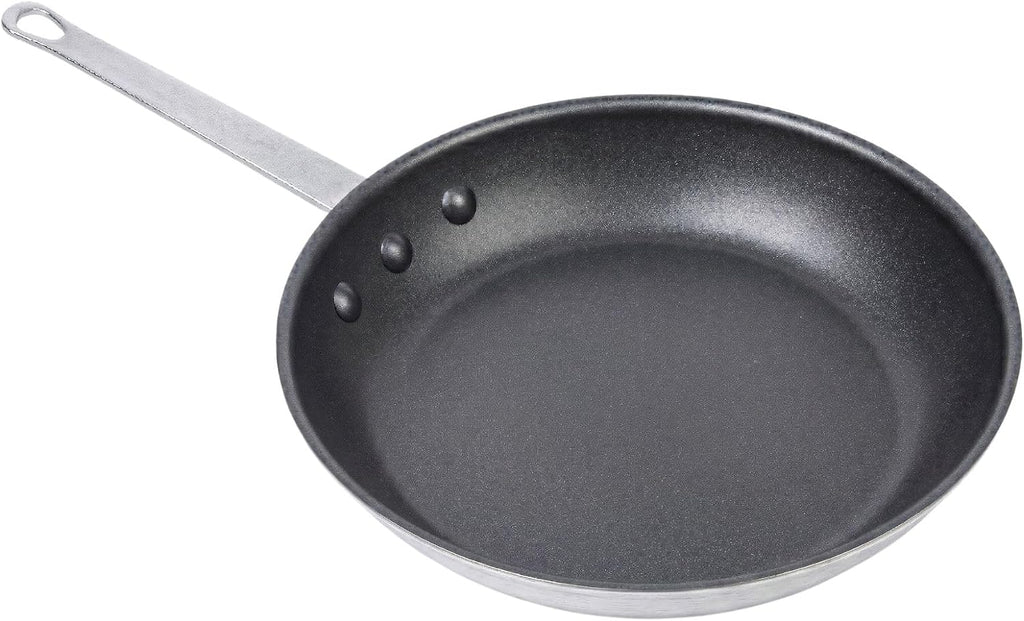 Restaurantware-Met Lux 10 Inch Fry Pans, Set Of 6 No-Stick Frying Pans - Induction-Ready, Triple-Riveted, Black Aluminum Cooking Skillets, Durable, For Searing, Sautéing, And Browning Food