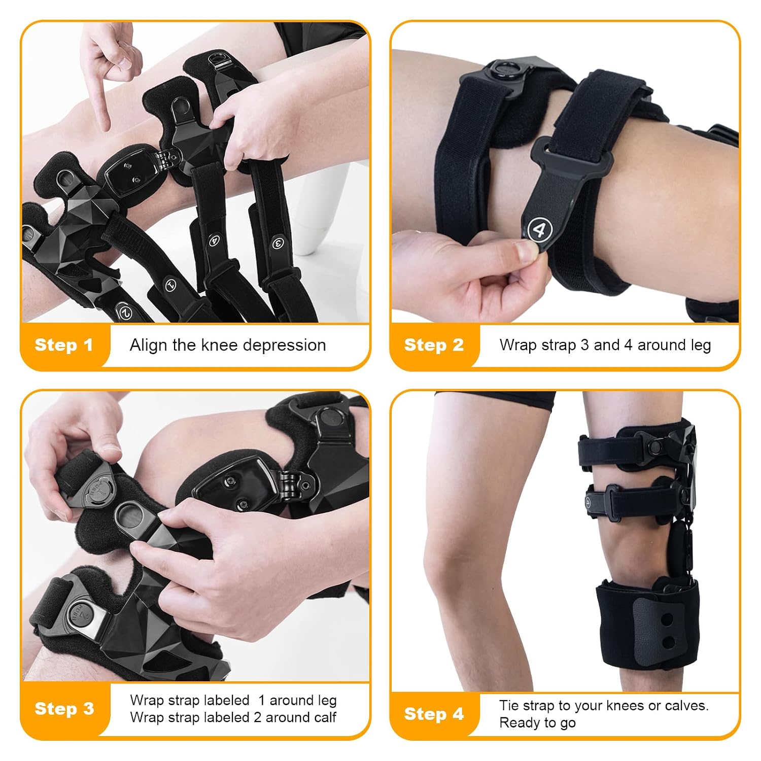 OA Unloader Knee Brace with Sleeves and Anti-Strap for Osteoarthritis, Load Rheumatoid Arthritis, Bone on Bone Offloader, Cartilage Repair, Degeneration, Lateral knee Brace Lattice Black L