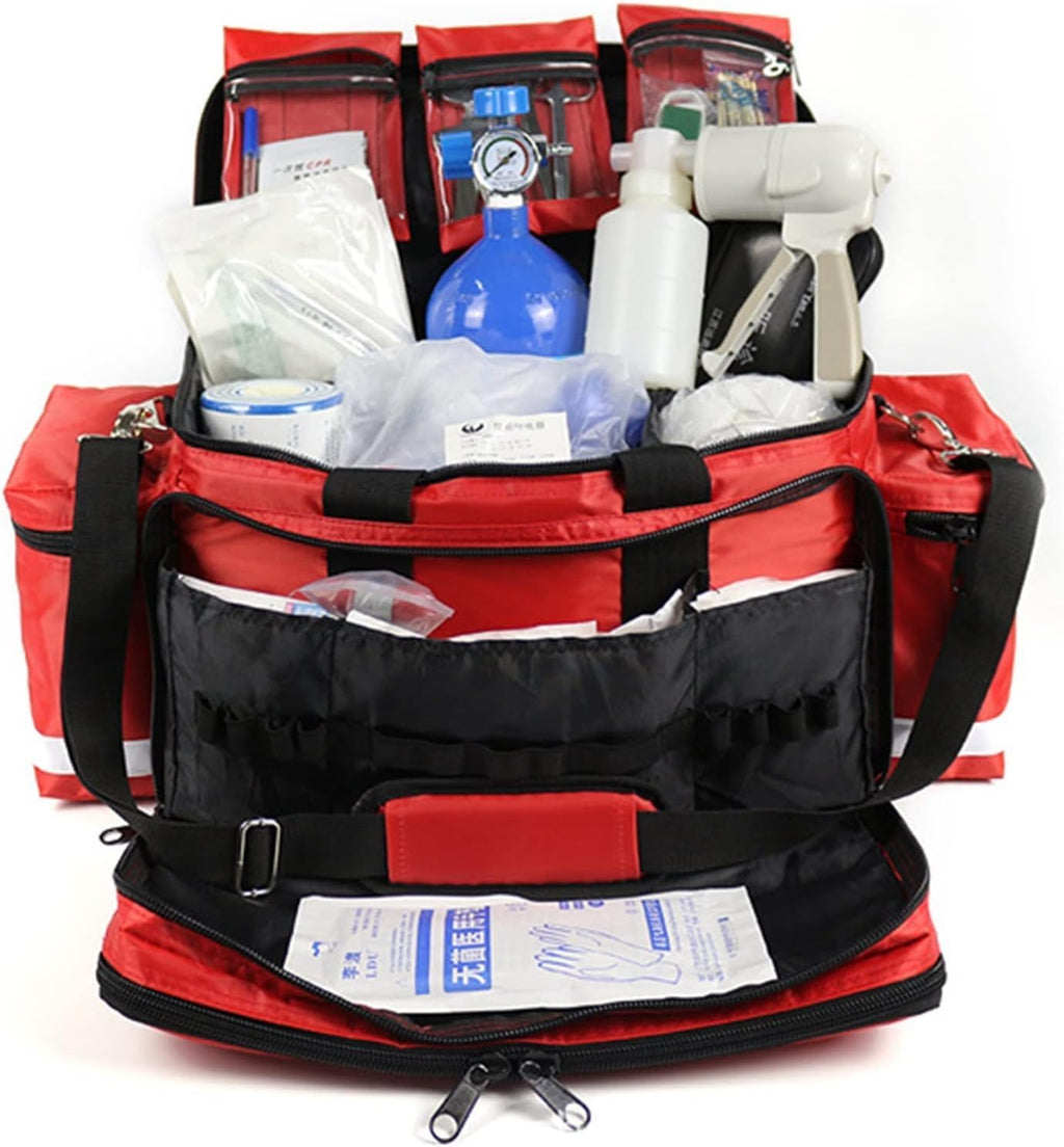IOCCIOBB Portable First Aid Bag, Large-Scale Medical First Aid Kit, Ambulance Rescue Kit, Doctor Visit Kit, Natural Disaster Outdoor First Aid Kit