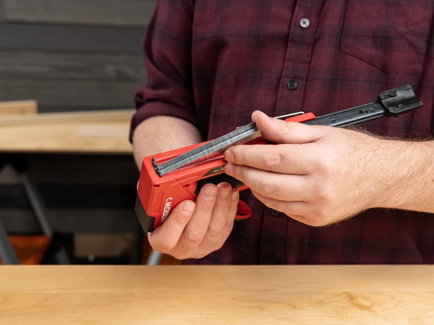 Arrow T501 5-in-1 Manual Staple & Nail Gun, Wire Stapler, and Brad Nailer for Wood, Upholstery, Construction, Insulation, Crafts, Fencing, and Cable, Black/Red (Pack of 4)