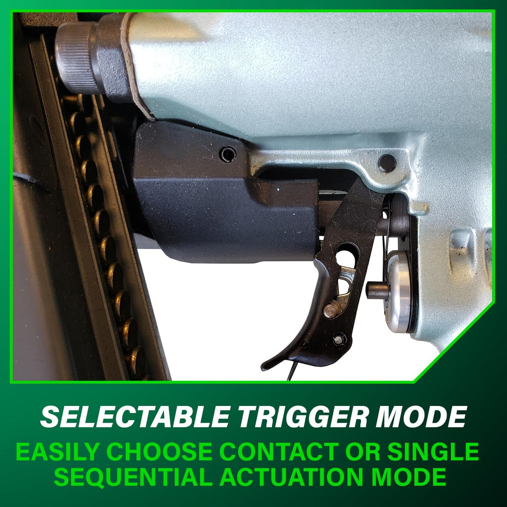 Metabo HPT Framing Nailer, Pro-Preferred Pneumatic Power Nailer & Framing Tool for Flooring, Roof Decking, Selectable Trigger & Rafter Hook, 21° 2' to 3-1/4' Plastic Collated Nails, NR83A5