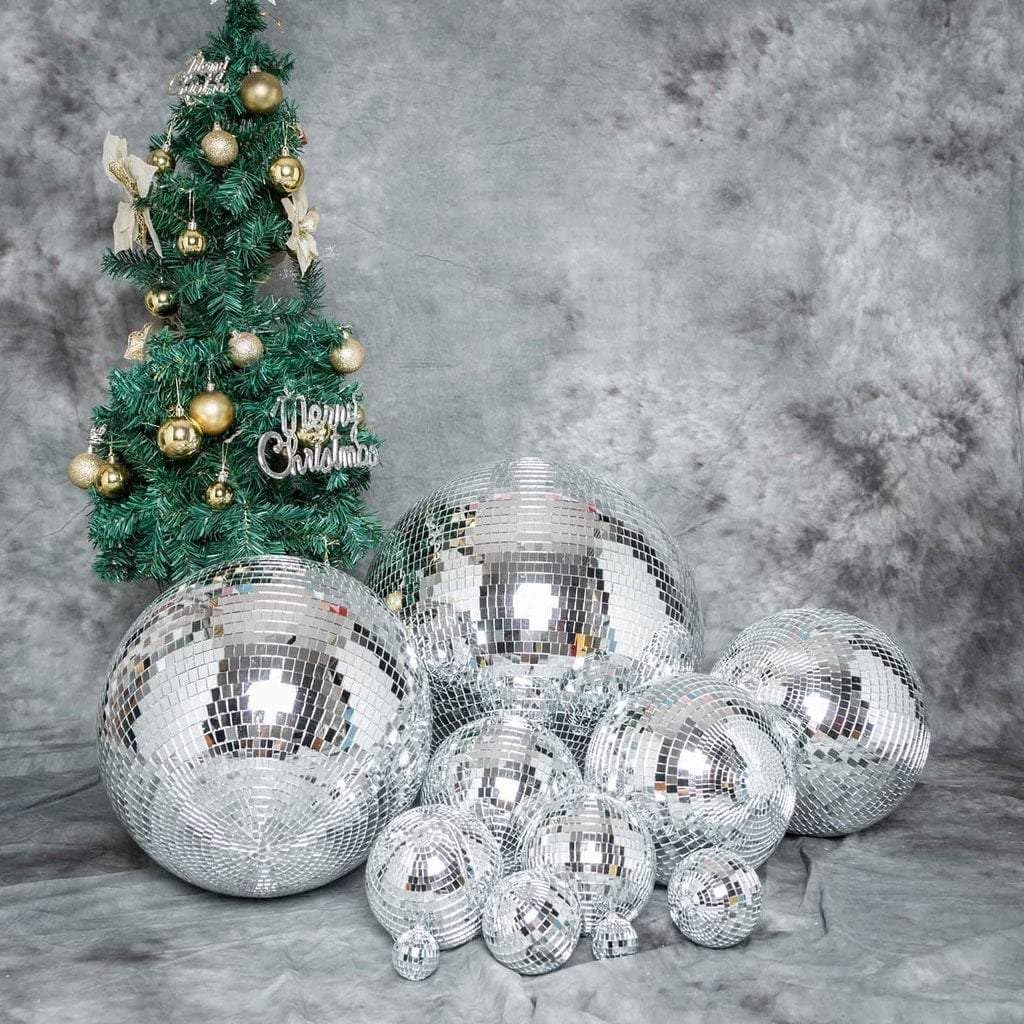 24 in Large Foam Disco Mirror Ball Hanging Party Decor Ornament for Wedding Birthday Christmas Holidays Home Stage Decorations