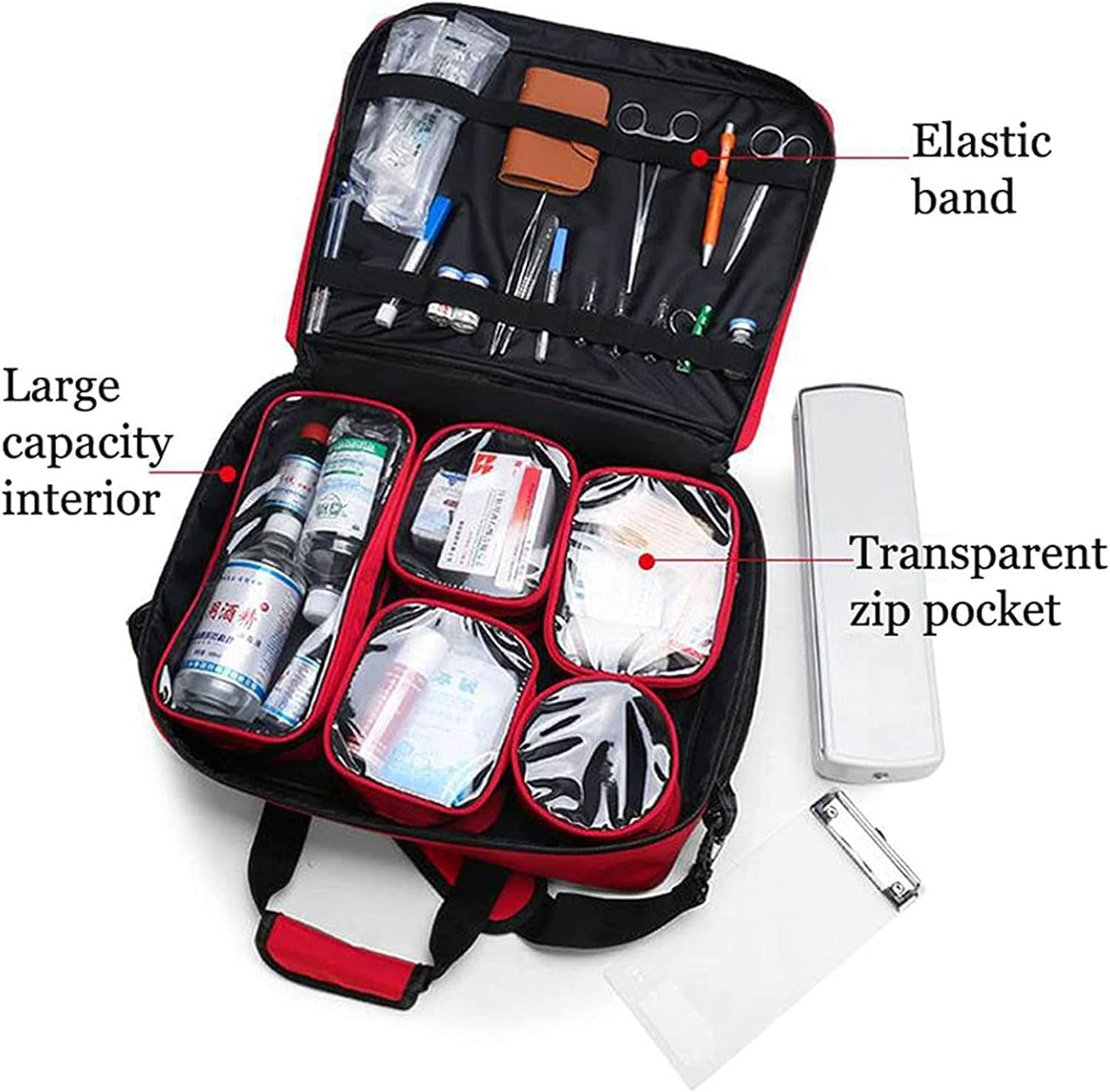 IOCCIOBB Nurse Tote Bag, Portable First Aid Bag,Multifunctional Medical Bag,Outdoor Cars Emergency Survival Kit Camping Travel Bag