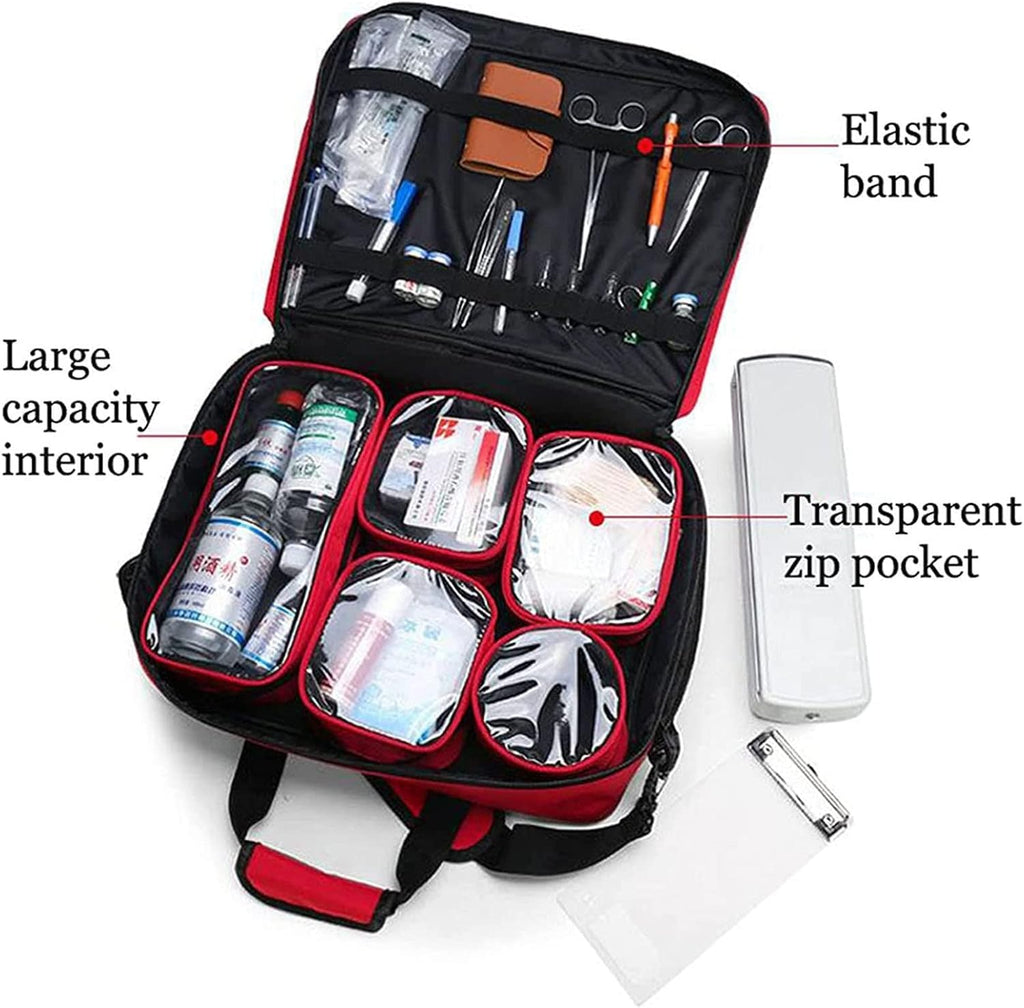 Nurse Tote Bag, Portable First Aid Bag,Multifunctional Medical Bag,Outdoor Cars Emergency Survival Kit Camping Travel Bag