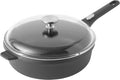 BergHOFF GEM Non-Stick 11' Sauté Pan 4.6qt., Stay-Cool Detachable Handle, Glass Lid, Ferno-Green, Non-Toxic Coating, Ovensafe