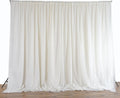 BalsaCircle 20 ft x 10 ft Ivory Chiffon Fabric Backdrop Drapes Curtain - Wedding Decorations Photo Booth Reception Photography Party Supplies