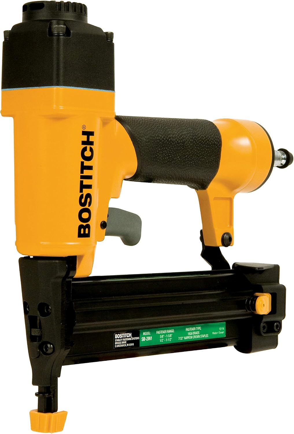 BOSTITCH Brad Nailer 18 Gauge/Narrow Crown Stapler, 2-in-1 (SB-2IN1)