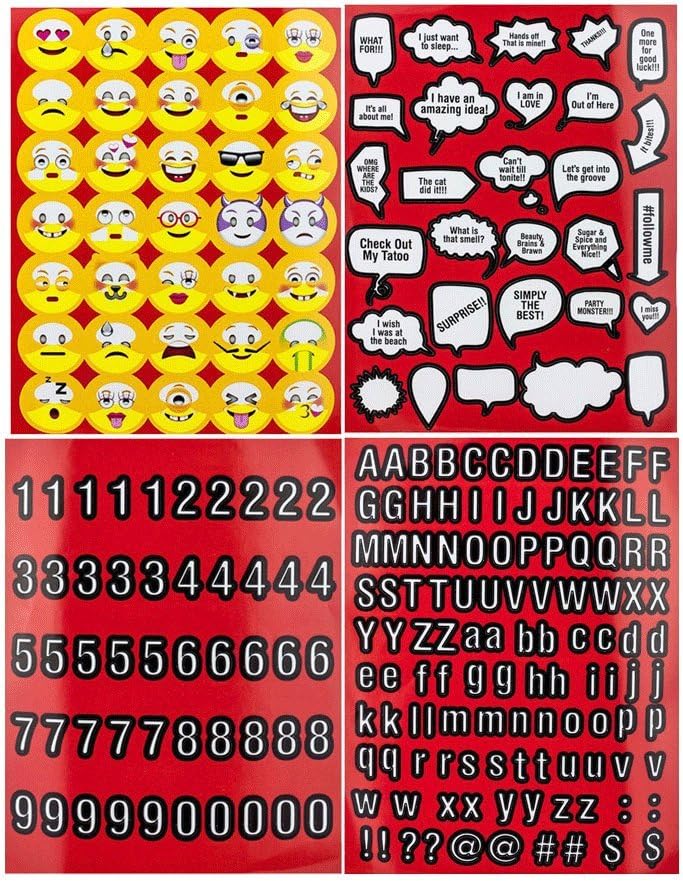 ITOYA 18 inch x 24 inch Original Art Profolio Presentation Book/Portfolio- for Art, Photography, and Documents - Pack of 3 + Scrapbooking Stickers 4 Pages of Emojis, Quotes, Letters, Numbers