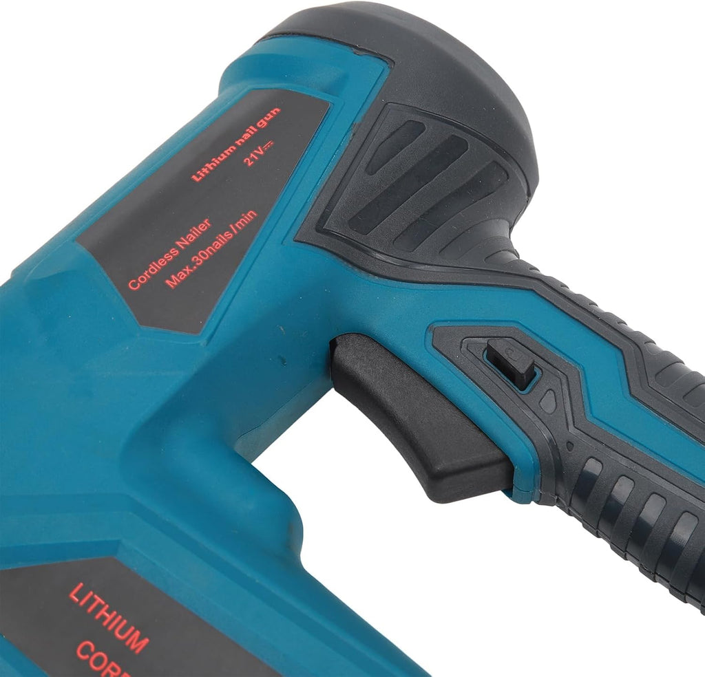 Cordless Brad Nailer Kit Copper Motor Electric Nail Gun with Battery Charger for Wood Upholstery and DIY Projects (US Plug 100‑220V)