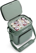CORE Magnetic Leak Proof Soft Cooler with Waterproof Zipper | Insulated Bag Portable Ice Chest Box | Best Soft Cooler for Food & Beverages for Tailgating, Car Camping, Travel, and Family Beach Picnics