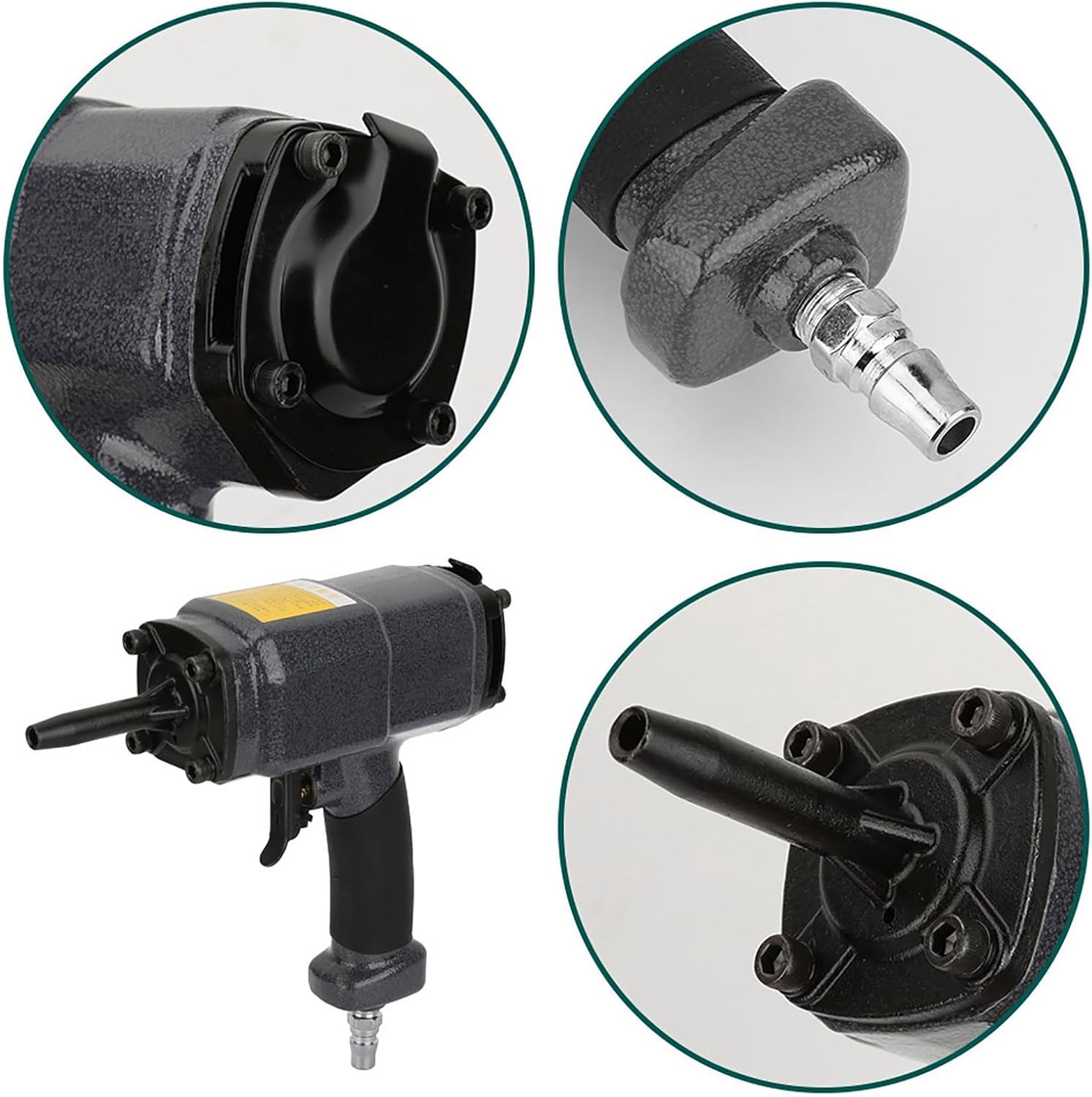 Pneumatic Brad Nailer, Professional Pneumatic Nail Remover, Heavy Duty Professional Air Punch Nailer, for Wood Workpieces, Nail Remover, Nail Puller, Denailer Removes