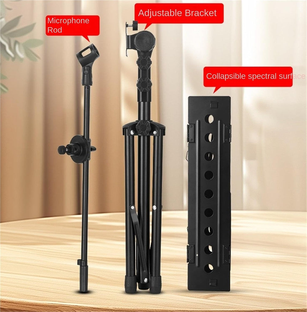 Music Stand Foldable Music Holder with Microphone Stand Sheet Music Stands Professional Book Stand Sheet Music Stands