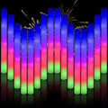 202PCS Glow Foam Sticks Bulk,LED Foam Sticks 3 Modes Flashing Glow in the Dark Light up Party Favors Supplies for Birthday, Wedding, Raves, Co