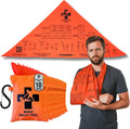 Medic Multi-Tool with Quick Draw Case, First Aid Triangular Bandage for Splint, Sprain and Broken Bones Support, 36.6' x 36.6' x 53.9', 100% Cotton, 10-Pack